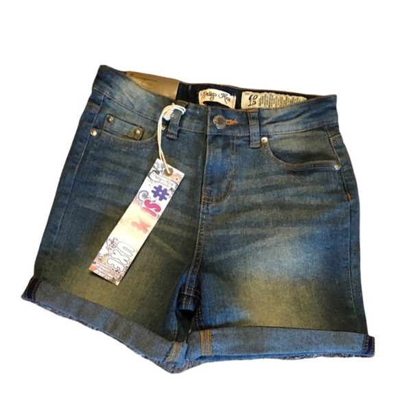 🌸NWT INDIGO REIN Girls Stretch Denim Short - sz 12 - Picture 2 of 9